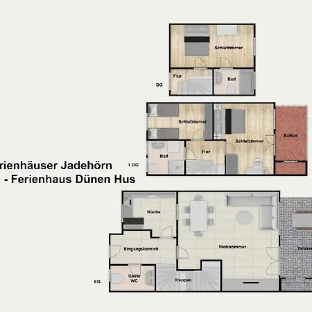Ferienhaeuser Jadehoern Duenen Hus Prázdninový dům